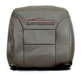 95-99 Chevy Silverado Suburban Tahoe Driver Lean Back Leather Seat Cover Gray - usautoupholstery