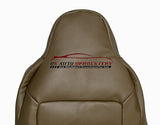 2004 Ford Expedition Driver Lean Back Perforated Leather Seat Cover 2 Tone Tan - usautoupholstery
