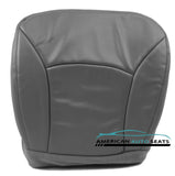 2003 E-Series Econoline Van -Driver Side Bottom Vinyl PERFORATED Seat Cover GRAY - usautoupholstery