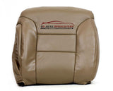 1995-1999 Chevy Silverado Suburban Tahoe Driver Lean Back Leather Seat Cover Tan - usautoupholstery