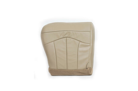 00 01 Ford Excursion Limited Bucket - Driver Side Bottom Leather Seat Cover TAN - usautoupholstery