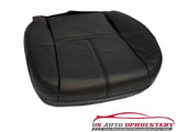 07-12 GMC Sierra SLT *Driver Bottom Replacement Leather Seat Cushion Cover BLACK - usautoupholstery