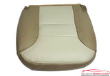 2000 Chevy Tahoe Z71 4x4 5.7L Driver Side Bottom Leather Seat Cover 2-Tone Tan - usautoupholstery