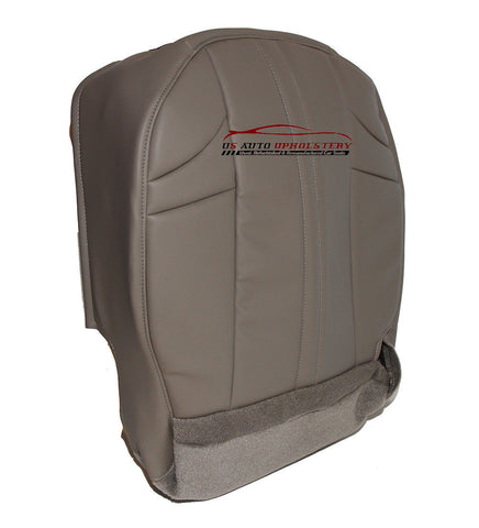 2002-2007 Jeep Grand Cherokee Driver Bottom Synthetic Leather Seat Cover Gray - usautoupholstery
