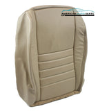 99-03 Mustang GT -Driver Bottom PERFORATED Replacement Leather Seat Cover Tan - usautoupholstery