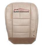 04 - Ford F250 F350 F-250 F-350 Lariat  Driver Bottom Leather Seat Cover - TAN . - usautoupholstery