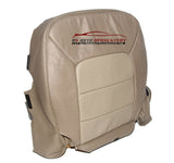 2003 Ford Expedition 2WD Driver Bottom Perforated Leather Seat Cover 2 Tone Tan - usautoupholstery
