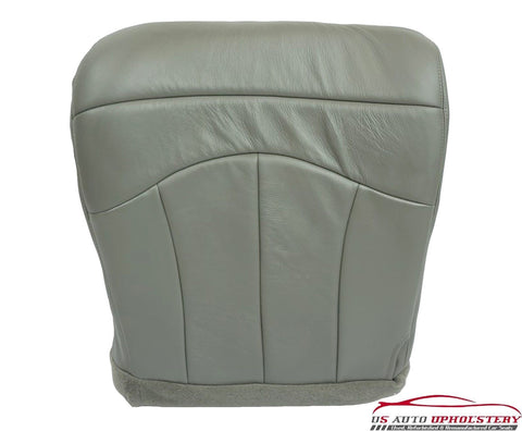 2001 Ford F-150 Lariat 4x4 2wd CREW F150 *Driver Bottom Leather Seat Cover GRAY* - usautoupholstery