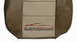 2003-2006 Expedition Driver Lean Back Perforated Leather Seat Cover 2 Tone Tan - usautoupholstery