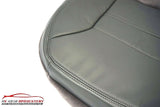 00-01 Ford Excursion Limited Driver Side Bottom Leather Seat Cover Gray - usautoupholstery