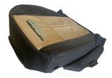 2008 Ford Expedition Eddie Bauer Driver Bottom Perf Seat Cover 2 TONE BLK/TAN