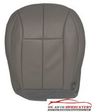 1999-2004 Jeep Grand Cherokee Driver Bottom Synthetic Leather Seat Cover Gray - usautoupholstery