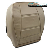 Ford 2001 2002 Mustang V6 Coupe -Passenger Side Bottom Leather Seat Cover Tan - usautoupholstery