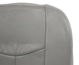 2003 To 2007 Chevy Silverado 1500HD Driver Side Bottom LEATHER Seat Cover - Gray - usautoupholstery