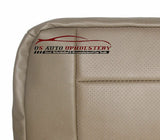 2001-Ford F350 Lariat Perforated Leather Seat Cover Second Row 40 Bottom Tan - usautoupholstery