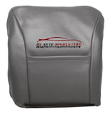 2002 Ford F150 Lariat Driver Side Lean Back Replacement Leather Seat Cover Gray - usautoupholstery