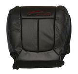 2012 Ford F150 Lariat XLT FX4 Driver Bottom Perforated Leather Seat Cover Black - usautoupholstery