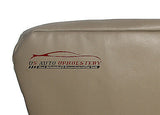 Lariat Second Row Leather Seat Cover 60 Bottom Perforated Tan 01 2001 Ford F350 - usautoupholstery