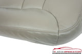 1995-1999 GMC Sierra K1500 K2500 SLT Driver Side Bottom Leather Seat Cover Gray - usautoupholstery