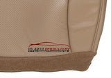 2000 2001 2002 Ford E350 Chateau Driver Bottom Vinyl Perforated Seat Cover Tan - usautoupholstery