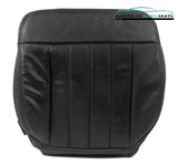 06 Ford F150 Harley-Davidson Super-Cab PASSENGER Bottom Leather Seat Cover BLACK - usautoupholstery