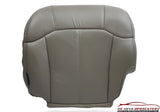 2002 Escalade -Driver Side Bottom PERFORATED Replacement Leather Seat Cover Gray - usautoupholstery