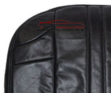 2002-2007 Jeep Grand Cherokee Driver Bottom Leather Seat Cover Dark Gray Pattern - usautoupholstery