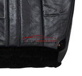 2002-2007 Jeep Grand Cherokee Limited Driver Bottom Leather Seat Cover Dark Gray - usautoupholstery