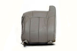99-01 Chevy 1500HD 2500HD 3500 LT -Driver Side LEAN BACK Leather Seat Cover Gray - usautoupholstery