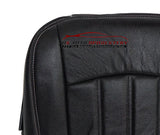 2009-2012 Dodge Ram 1500 2500 3500 Driver Bottom Leather Seat Cover Dark Gray - usautoupholstery