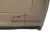 2001 2002 Ford F250 Lariat second row 60 bottom Perforated Leather Cover Tan - usautoupholstery