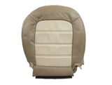 2005 Ford Explorer Eddie Bauer -Driver Side Bottom Leather Seat Cover 2-Tone Tan - usautoupholstery