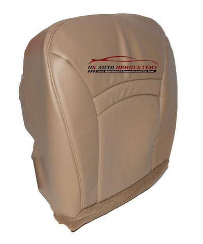 2001 Ford E250 Econoline Chateau Driver Bottom Vinyl Perforated Seat Cover Tan - usautoupholstery
