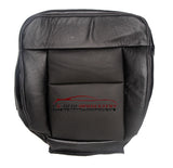 2004 Ford F-150 Lariat Driver Side Bottom Perforated Leather Seat Cover Black - usautoupholstery