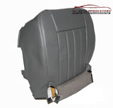 2006-2009 Dodge Driver Side Bottom Synthetic Leather Replacement Seat Cover GRAY - usautoupholstery