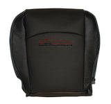 2009-2012 Dodge Ram Laramie Passenger Side Bottom Leather Seat Cover Dark Gray - usautoupholstery