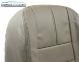 10 09 Ford F250 F350 Lariat Driver Side Bottom Leather Seat Cover Stone Gray - usautoupholstery