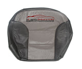 1999 Chevy Tahoe Second Row Passenger Side Bottom Leather Seat Cover 2 Tone Gray - usautoupholstery