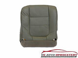 2001 Ford F350 F250 Diesel Lariat PERFORATED Driver Side LEATHER Seat Cover GRAY - usautoupholstery