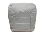 1999 Ford F-350 Lariat -Driver Side Bottom Replacement Leather Seat Cover GRAY - usautoupholstery