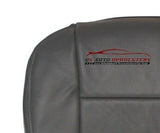 01 02 03 Ford F-150 Lariat 4WD CREW Driver Side Bottom Leather Seat Cover Gray - usautoupholstery