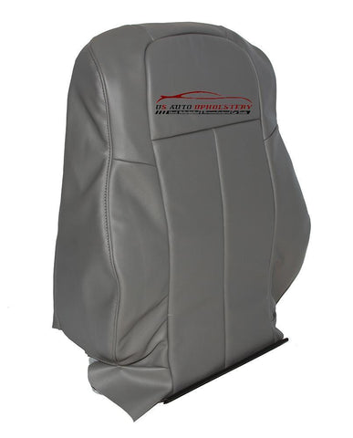 2007 Chrysler 300 200 Driver Lean Back Synthetic Leather Seat Cover Slate Gray - usautoupholstery