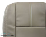 2010 Ford F350 Lariat Synthetic LEATHER Driver Bottom Seat Cover Stone Gray - usautoupholstery
