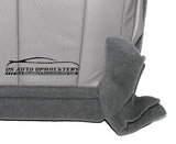 2012 Ford Expedition Driver Side Bottom Perforated Leather Seat Cover Gray - usautoupholstery