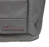 05 Ford F250 Lariat 4X4 5.4L V8 6.8L V10 Driver Bottom Leather Seat Cover GRAY - usautoupholstery
