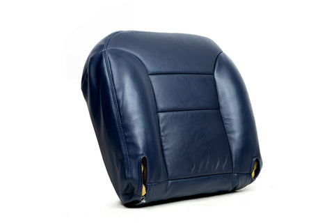 1995 1996 Chevy Silverado 1500 LT Z71 Driver Side Bottom Leather Seat Cover Blue - usautoupholstery