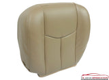 03-07 GMC Sierra 1500HD 2500HD 3500 SLT z71 Leather Driver Bottom Seat Cover TAN - usautoupholstery