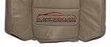 2001 Ford F350 Lariat - Driver perforated LEAN BACK Replacment Leather Cover Tan - usautoupholstery
