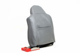 02-03 Ford F250 Lariat Driver Side LEAN BACK PERFORATED Leather Seat Cover GRAY - usautoupholstery