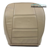Ford 2001 2002 Mustang V6 Coupe -Passenger Side Bottom Leather Seat Cover Tan - usautoupholstery